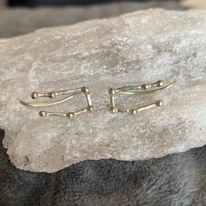 925 Sterling Silver Gemini ♊️ Ear Climbers 🤍